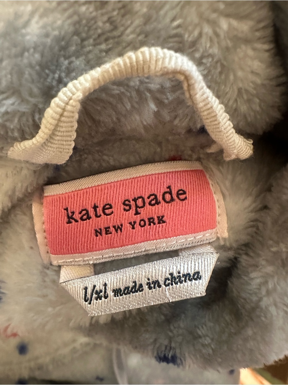 Kate Spade New York Plush Polka Dot Robe – Size L/XL - Picture 8 of 8